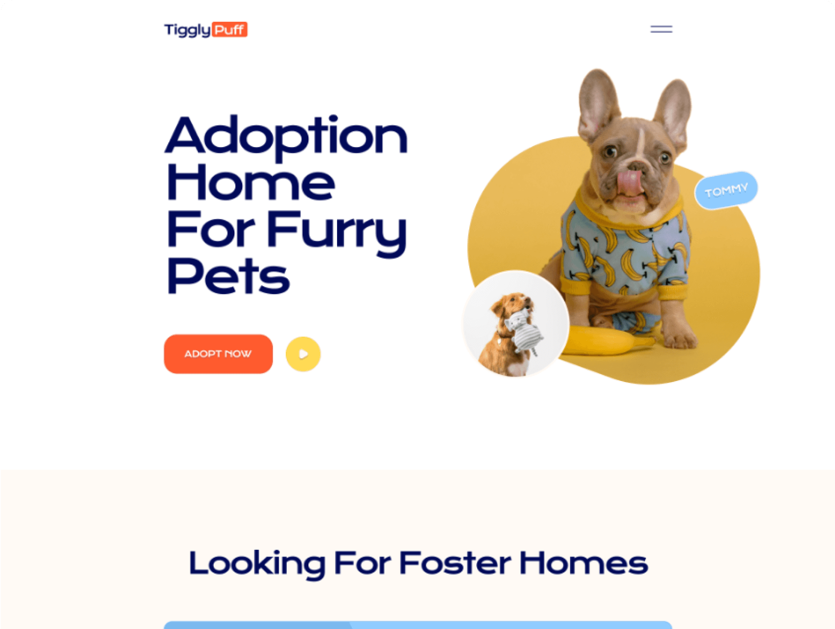 TigglyPuff – Pet Adoption Theme
