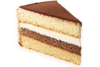 Vanilla Cream Cake Slice