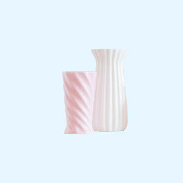Pink Ripples Vase