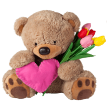 Teddy With Flower