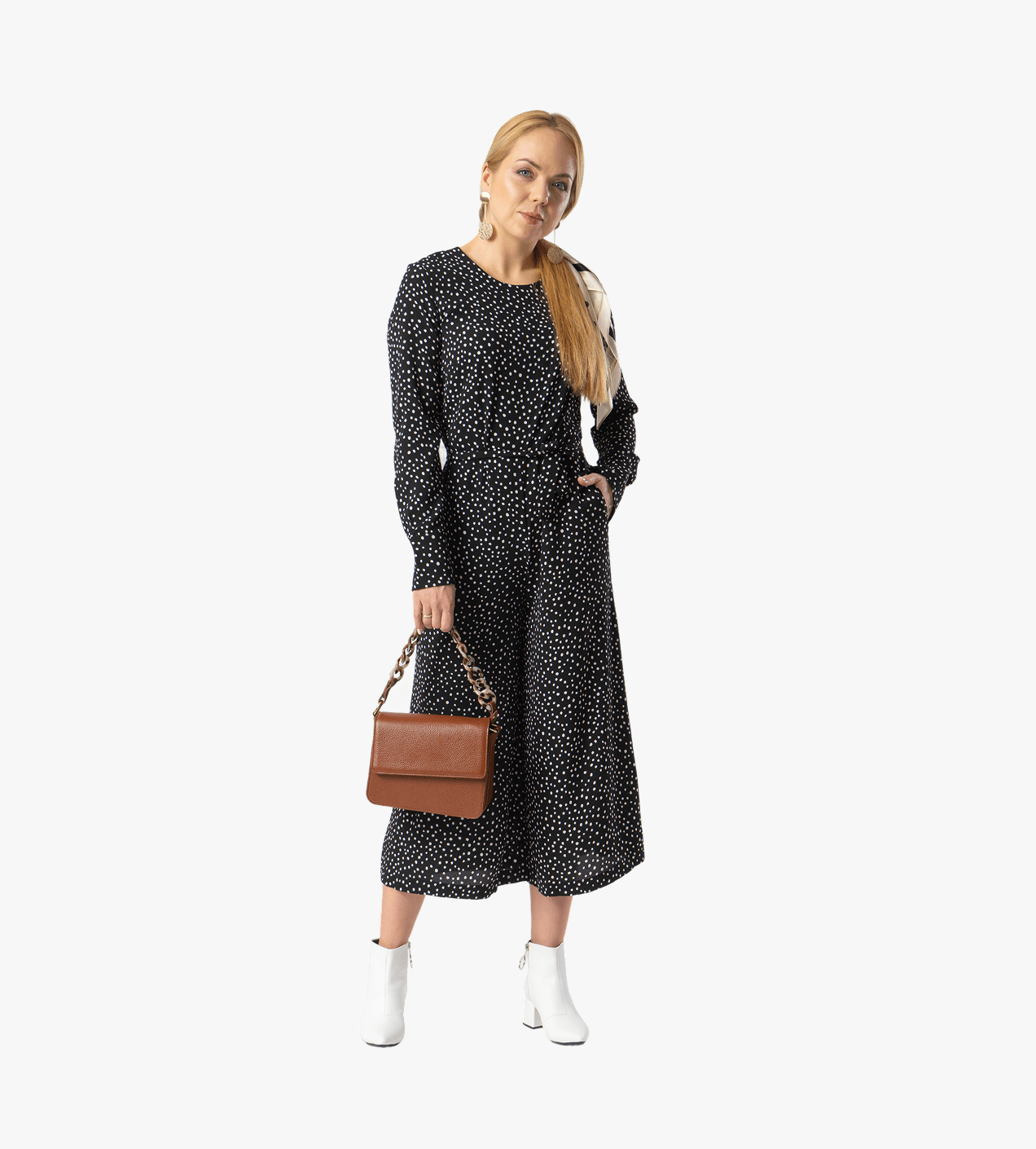 Printed Midi Dress