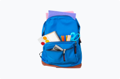 Multicolor Unisex Backpack