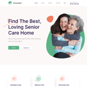 Homestead - Senior Care Theme