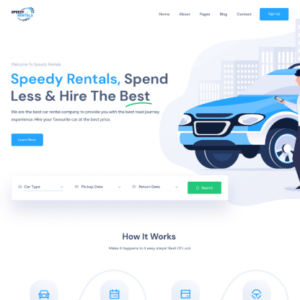 SpeedyRentals  - Car Rental Theme