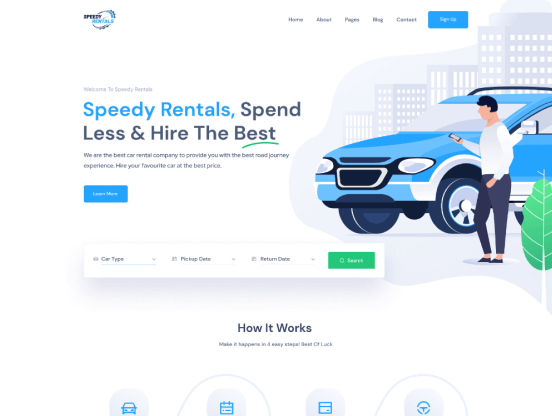 SpeedyRentals  - Car Rental Theme